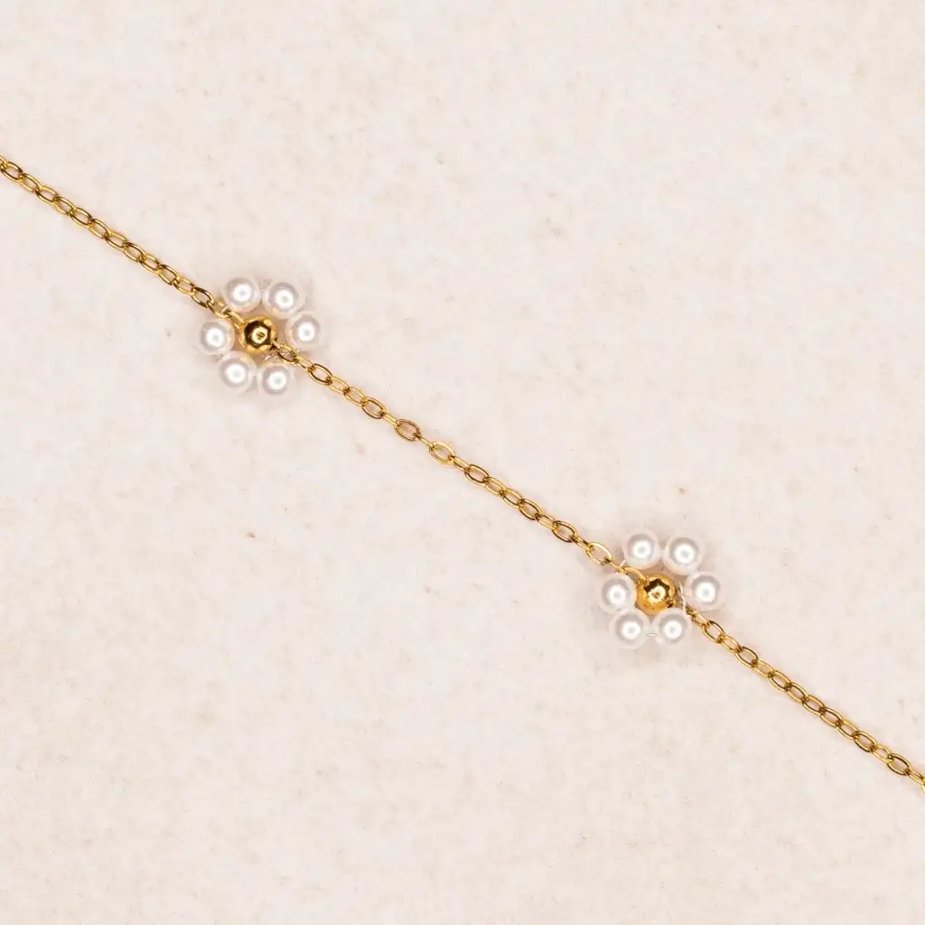 Daisy – 925er Sterling Silber, gold plattiert Produktansicht – Permanentschmuck Aachen