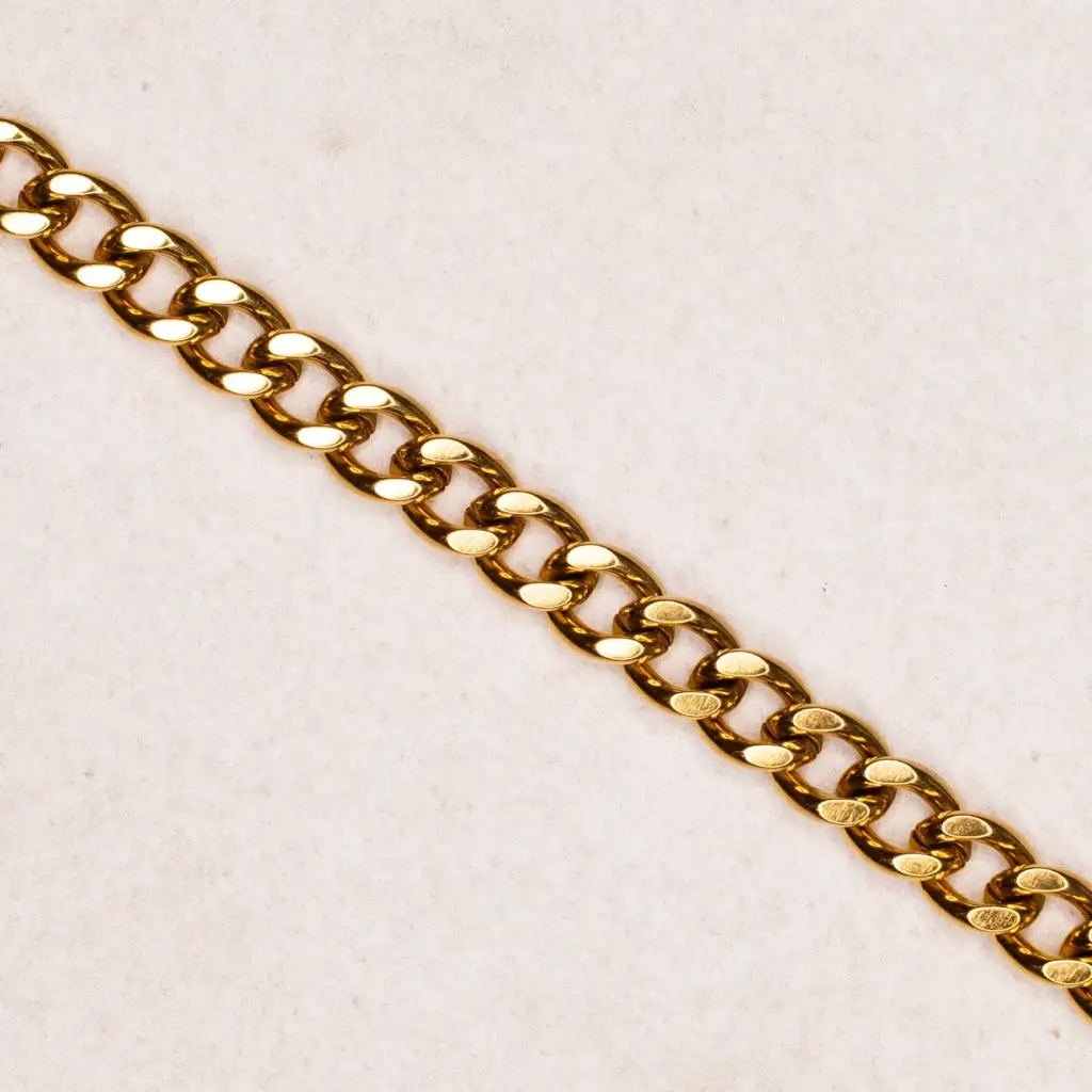Mr. T – Edelstahl gold plattiert Produktansicht – Permanentschmuck Aachen